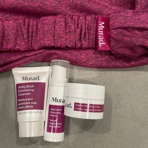 Murad intense recovery cream, serum and exfoliating cleanser set